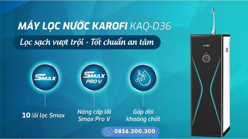 Máy lọc nước Karofi tủ đứng KAQ-D36