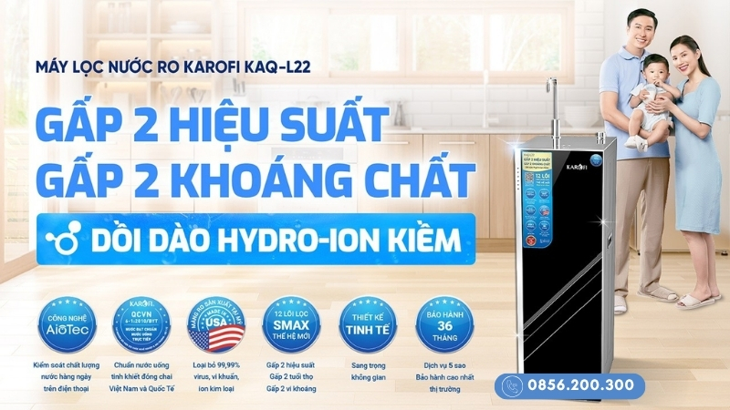 Máy lọc nước Karofi tủ đứng KAQ-L22