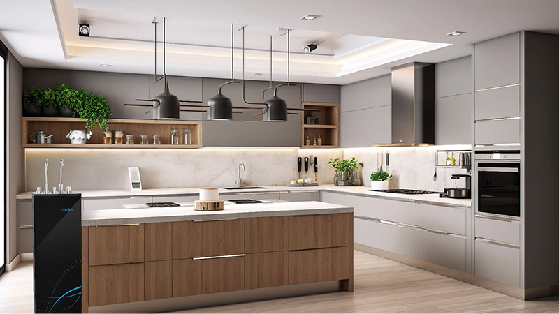Thiết kế mặt kính cường lực đen sang trọng Karofi KAD-M55