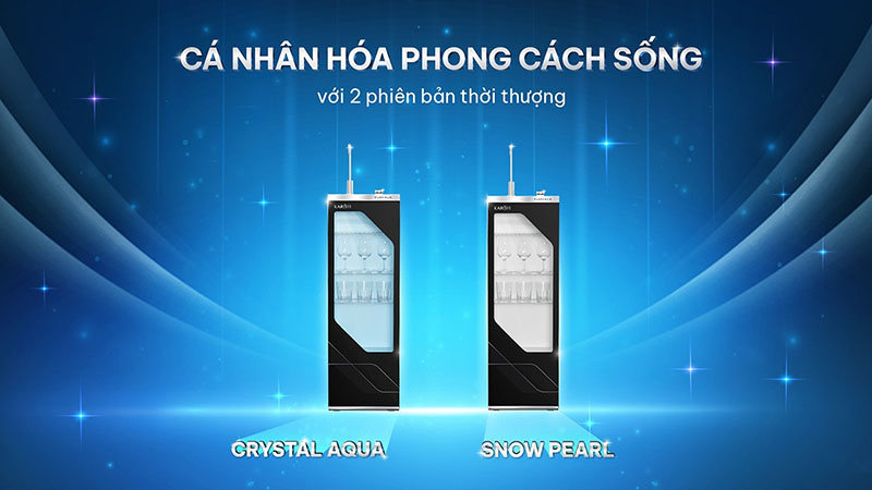 Hai phiên bản màu Crystal Aqua và Snow Pearl Karofi S22