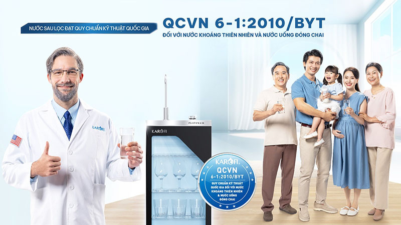Hiệu quả lọc sạch tinh khiết màng RO Karofi S22