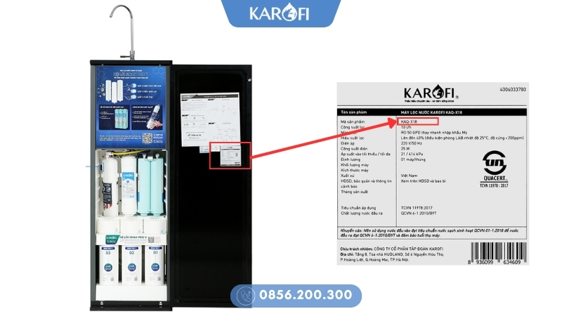 Tên model có trên tem sản phẩm