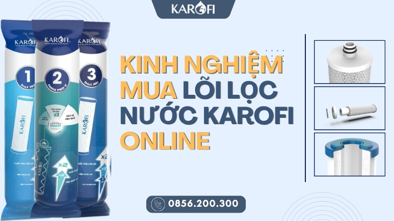 Kinh nghiệm mua lõi lọc nước Karofi online