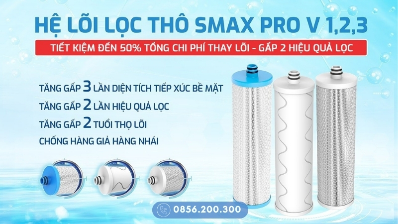 Hệ lõi lọc thô SMAX PRO V