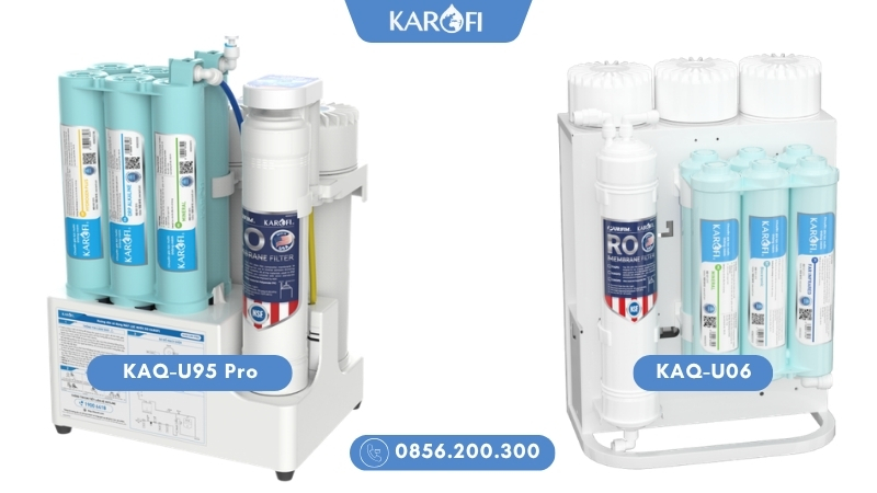 Máy lọc nước KAQ-U95 PRO và KAQ-U06 dùng màng RO Mỹ