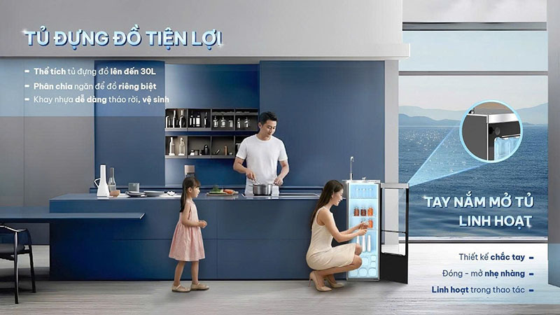 Ngăn tủ chứa đồ đa năng trên Karofi S2
