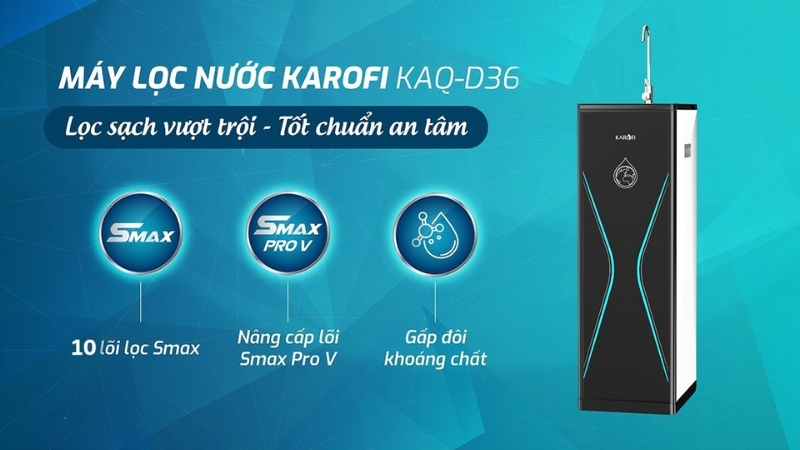 Máy lọc nước Karofi KAQ-D36