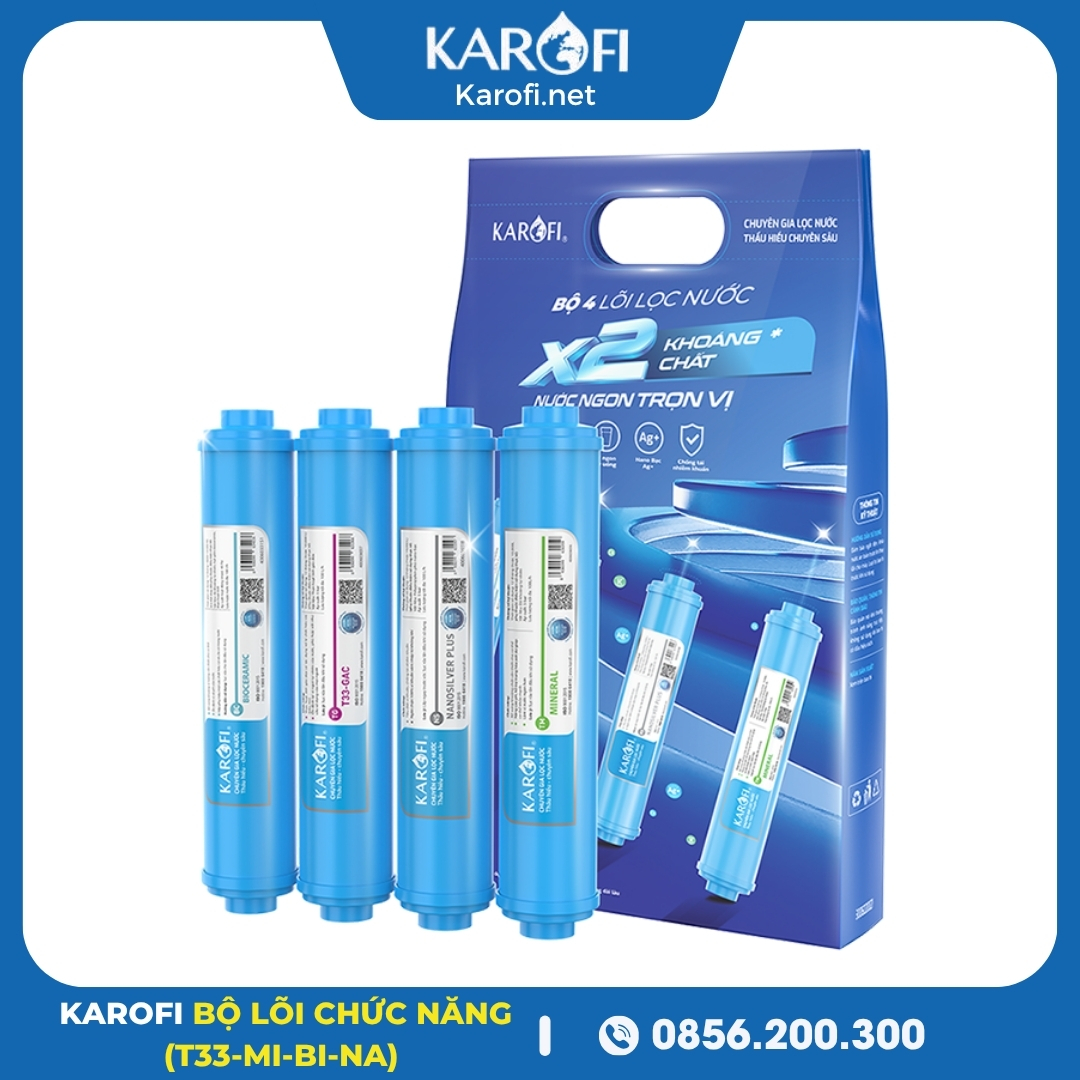 Bộ 4 Lõi Chức Năng Karofi Mẫu Mới (T33, Mi, Bi, Nano)