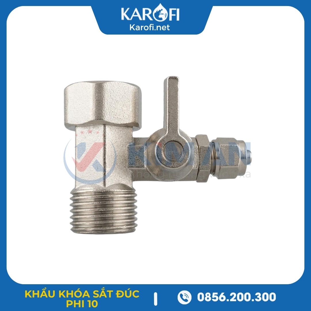 Bộ Khẩu Khóa Đúc Liền Khối Sắt Chia Nước Đầu Vào Phi 10