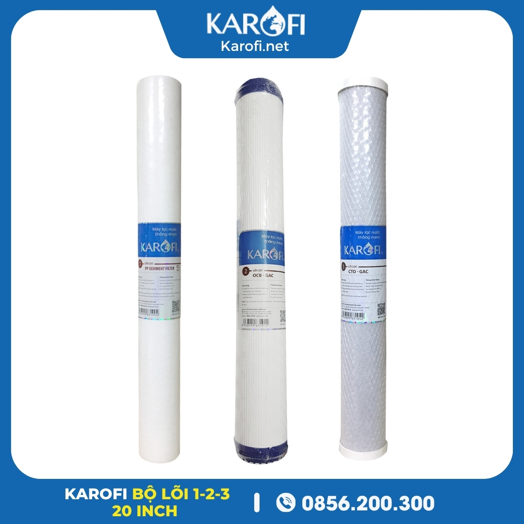 Bộ Lõi Lọc Thô 123 Bán Công Nghiệp Karofi