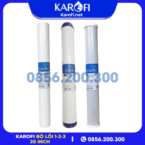 Bộ Lõi Lọc Thô 123 Bán Công Nghiệp Karofi