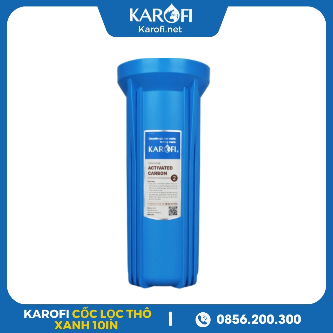 Cốc Lọc Thô Đơn XANH - 10inch Ren 13