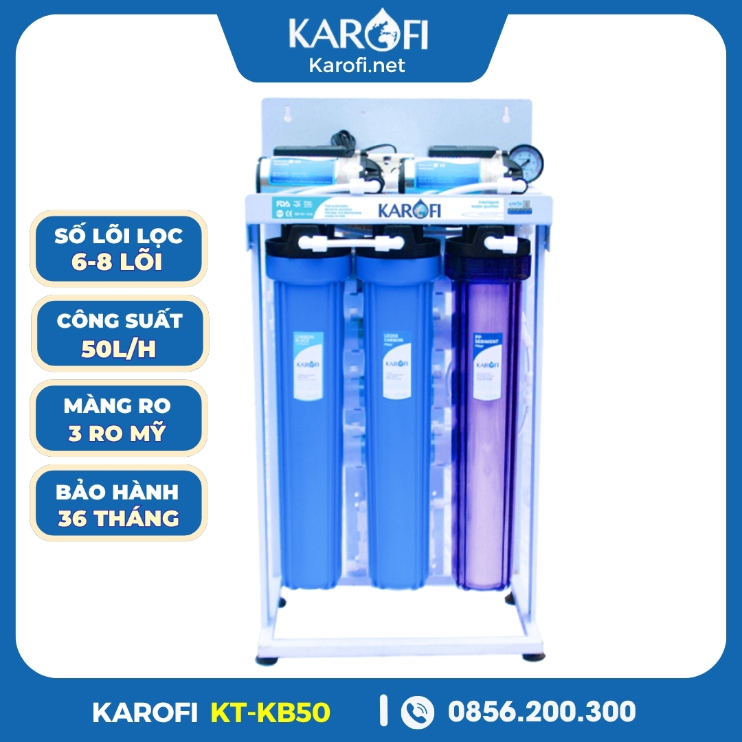 Máy Lọc Nước Bán Công Nghiệp Karofi 50L/H (KB50)