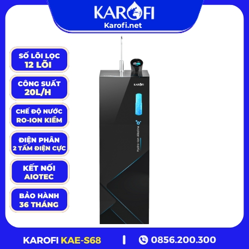 Máy Lọc Nước Hydro-Ion Kiềm Karofi KAE-S68