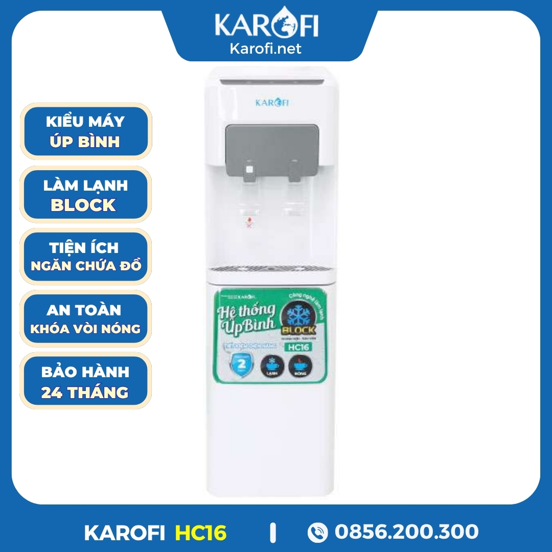 Cây Nóng Lạnh Karofi Úp Bình HC16