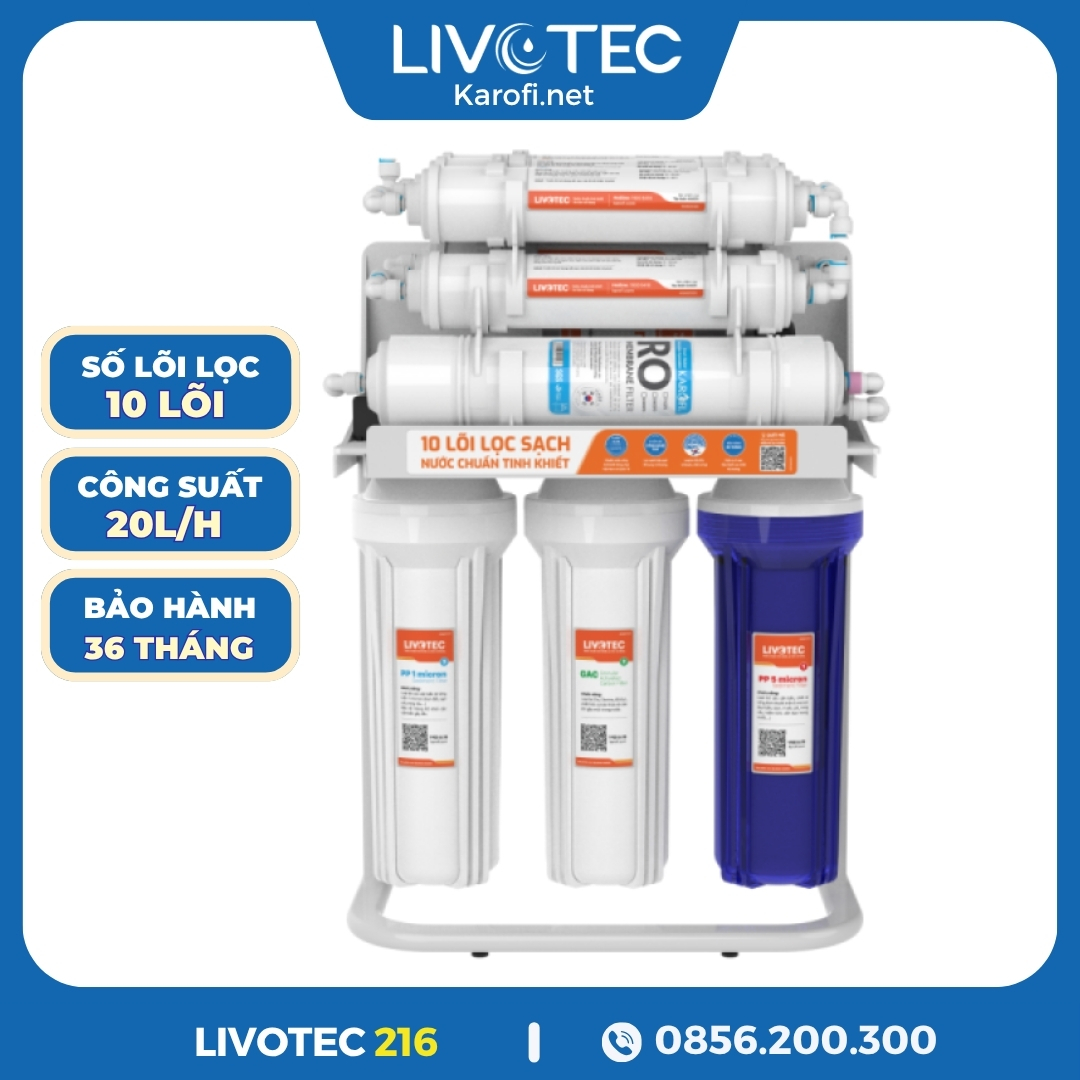 Máy Lọc Nước RO Karofi Livotec 216