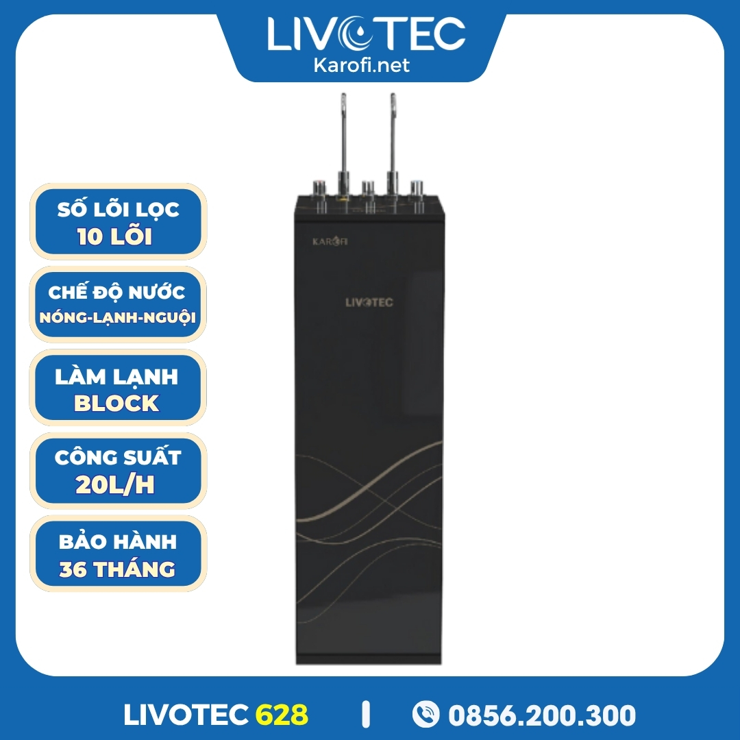 Máy Lọc Nước Nóng Lạnh Livotec 628