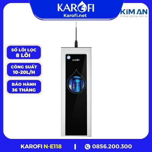 MÁY LỌC NƯỚC KAROFI N-E118 TIÊU CHUẨN