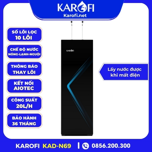 Máy lọc nước nóng lạnh Karofi KAD-N69