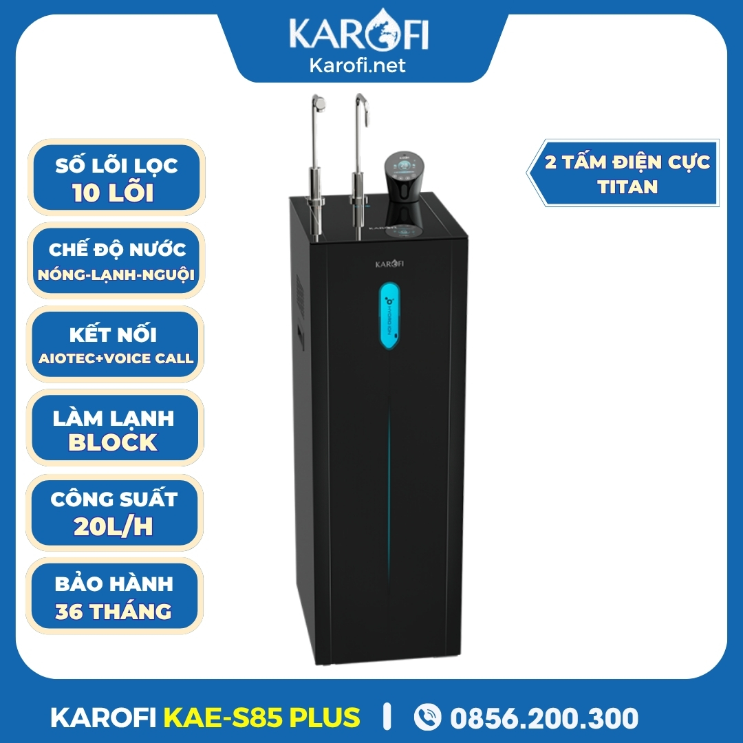 Máy Lọc Nước Hydro-ion Kiềm Karofi KAE-S85 Plus