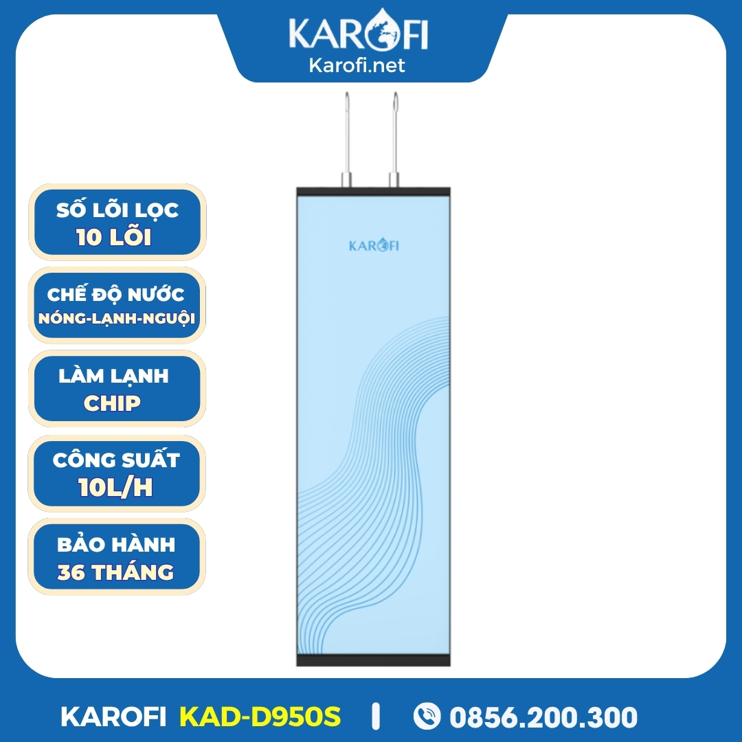 MÁY LỌC NƯỚC NÓNG LẠNH KAROFI KAD-D950S