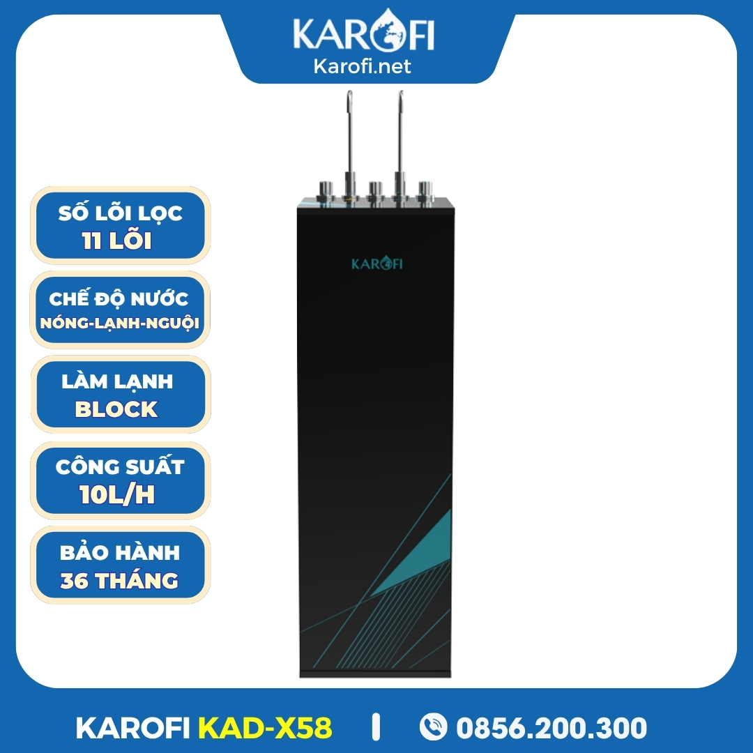 Máy Lọc Nước Nóng Lạnh Karofi KAD-X58