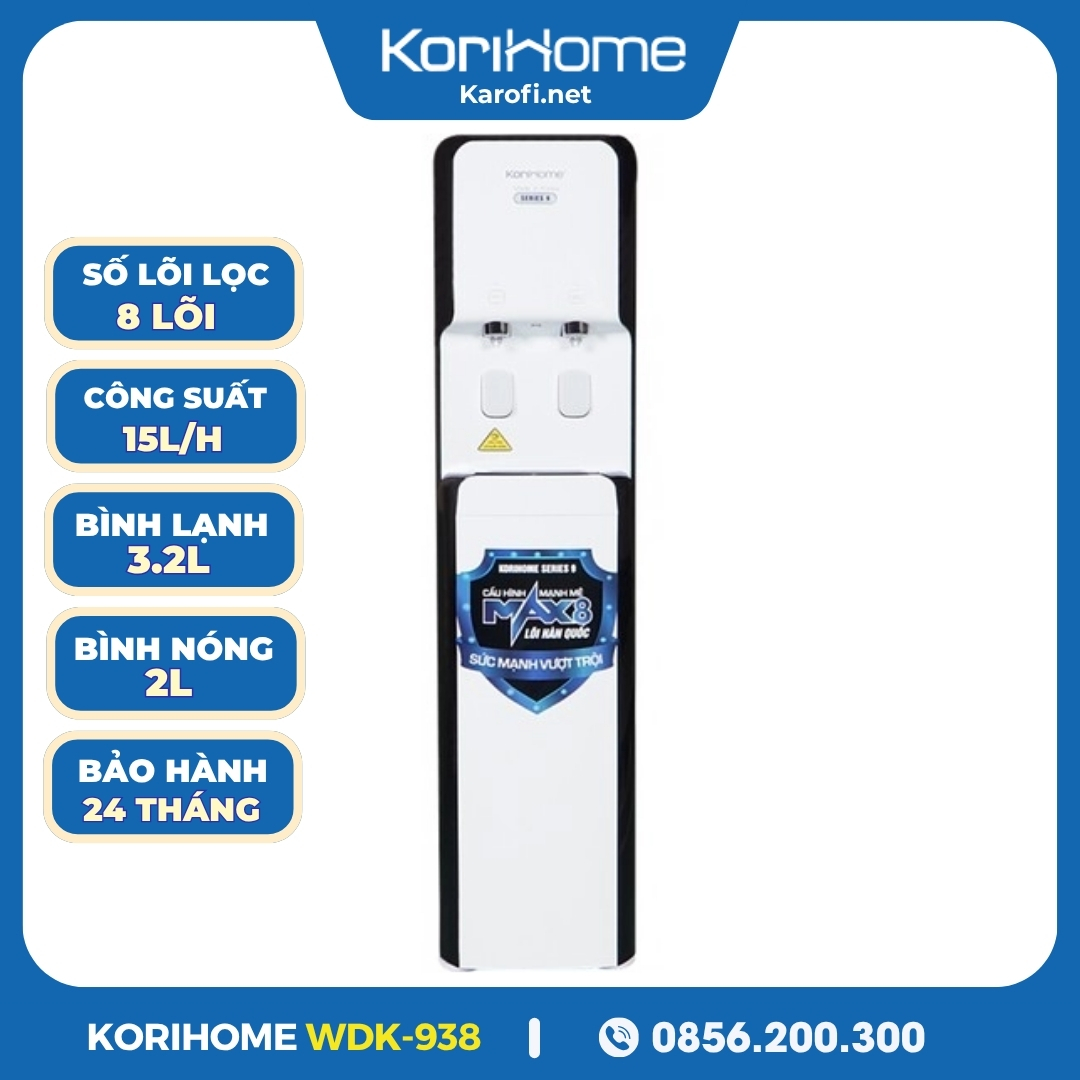 Máy Lọc Nước Nóng Lạnh Korihome WPK-938