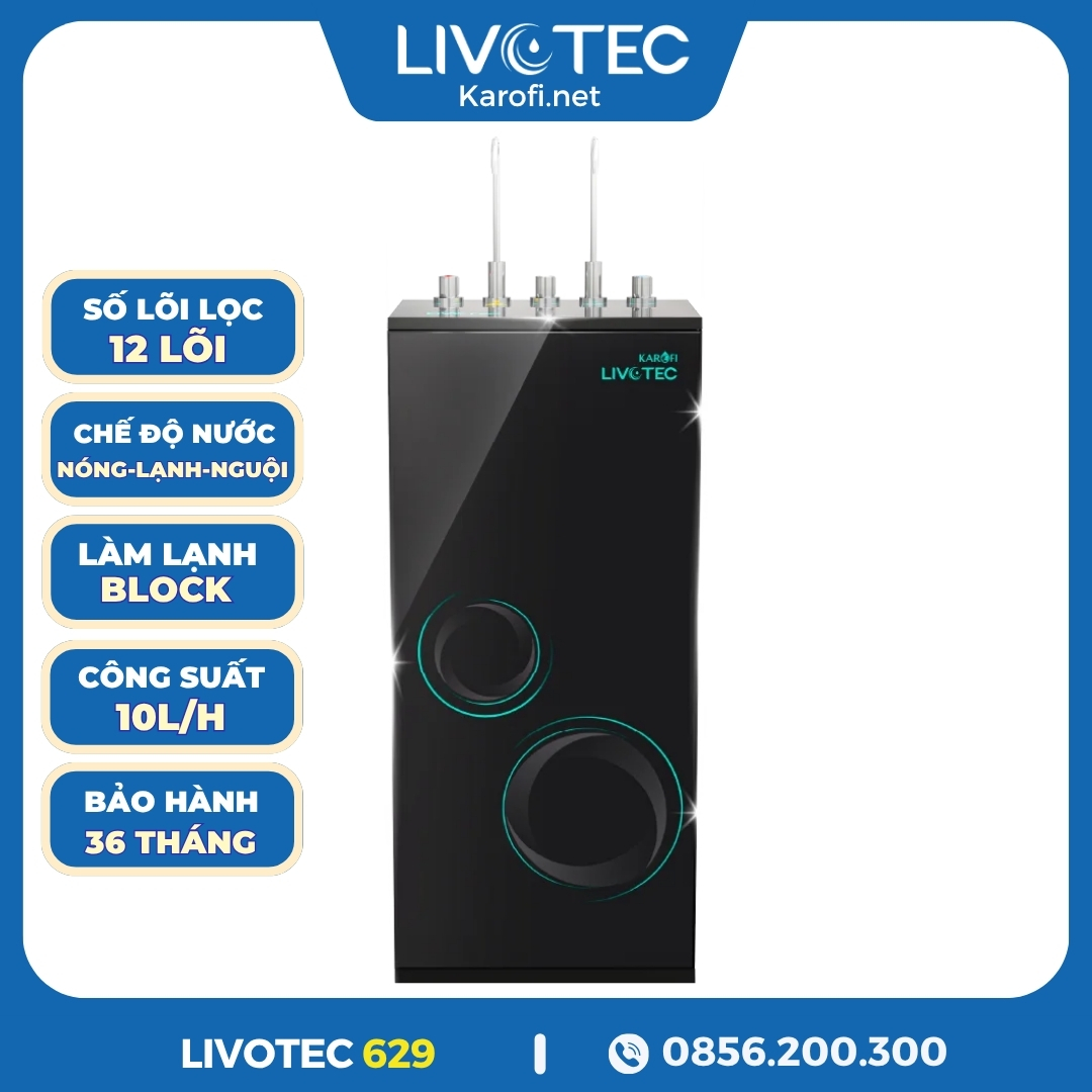 Máy Lọc Nước Nóng Lạnh Livotec 629