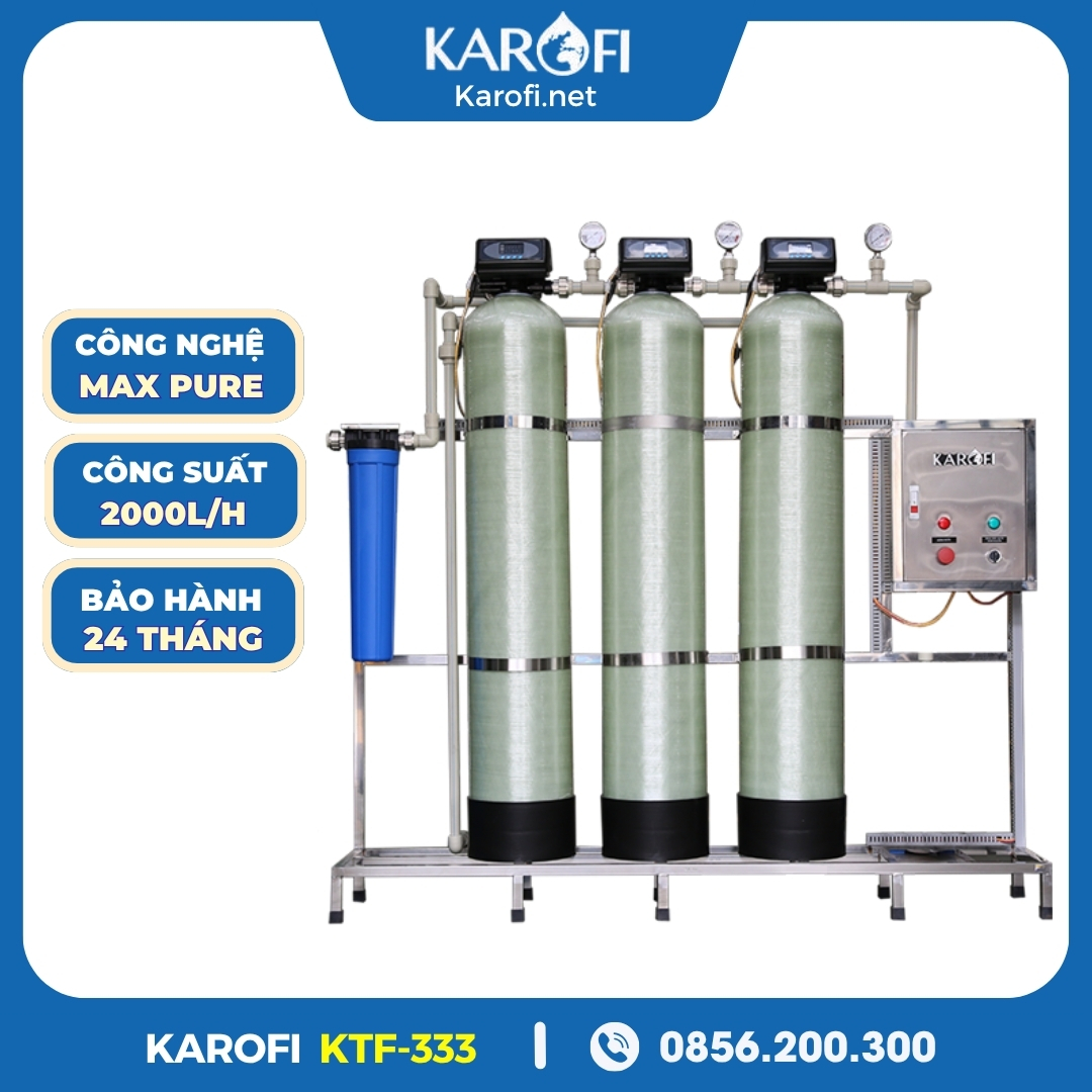 Máy Lọc Nước Tổng Đầu Nguồn Karofi KTF - 333