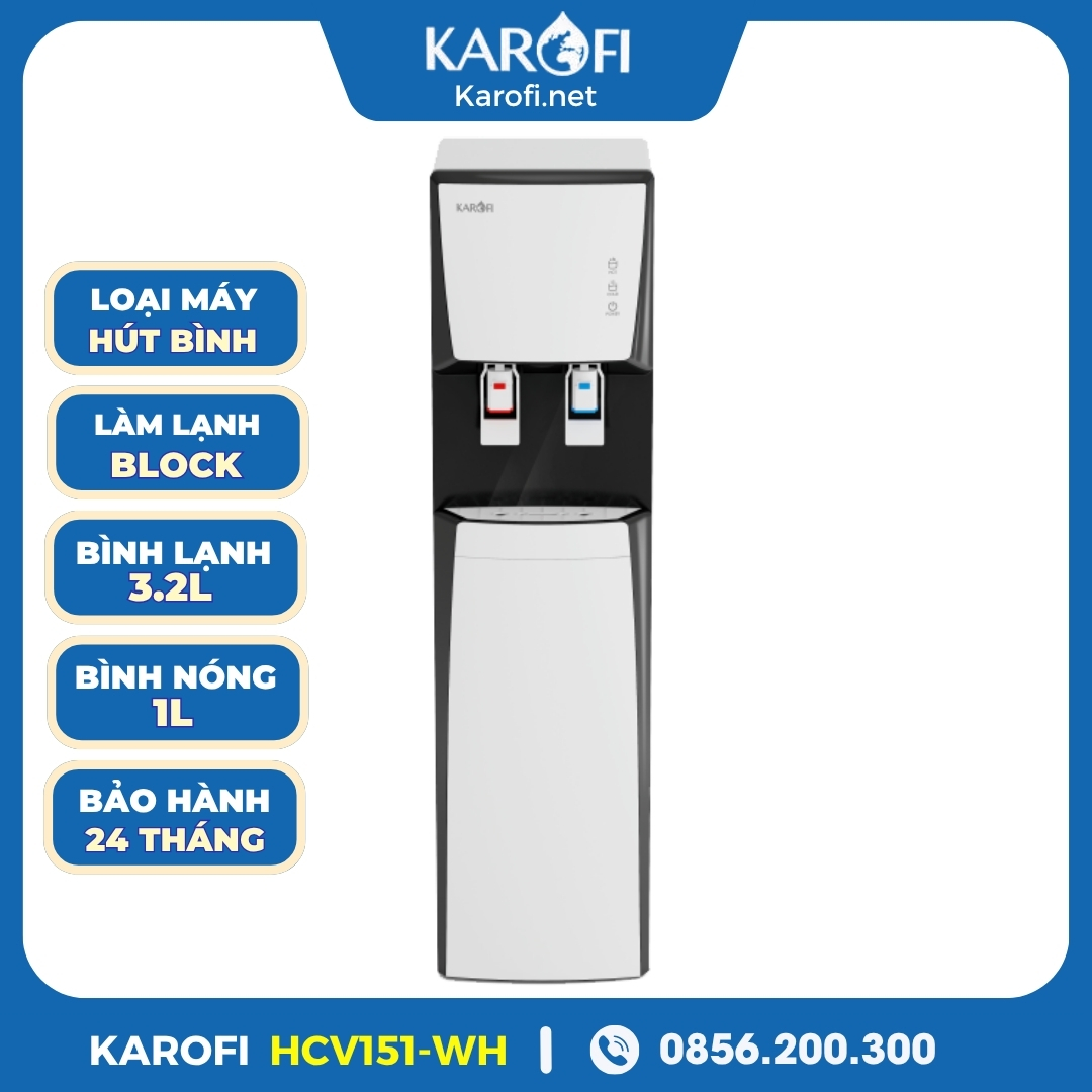 Máy Nóng Lạnh Karofi HCV151-WH