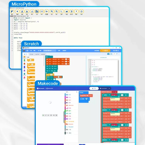 Bộ Kit Microbit cơ bản cảm biến và dữ liệu cho trẻ em | Bộ học tập lập trình Microbit V2 cơ bản