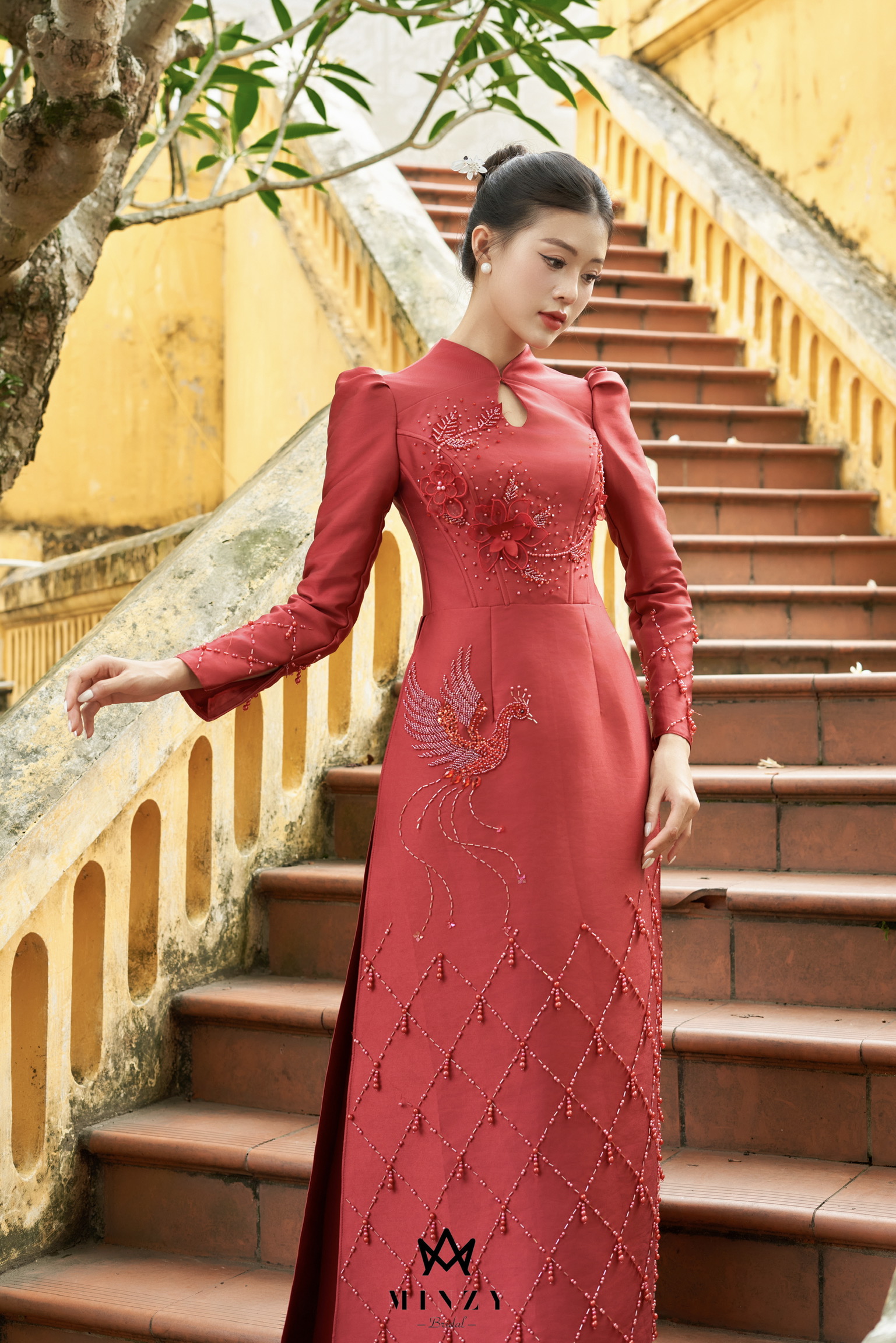 Áo dài nữ tafta 08