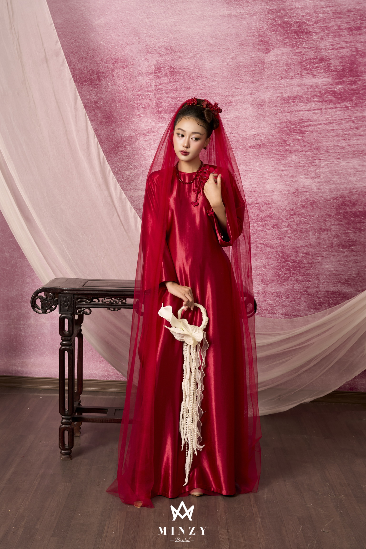 Áo dài cặp  đỏ 47