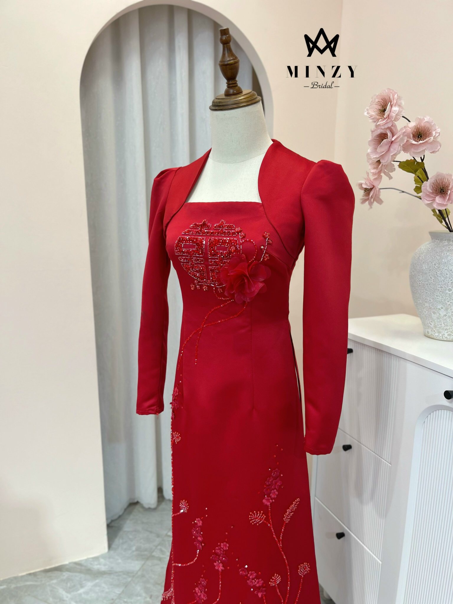 Áo dài tafta 07
