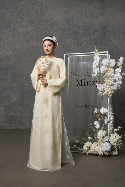 Áo dài be 45