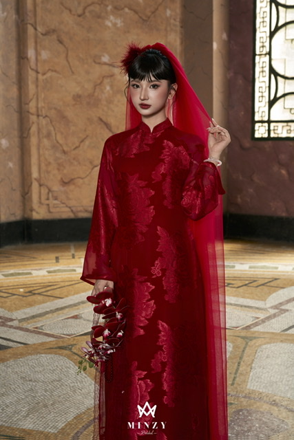 Áo Dài nữ đỏ 13