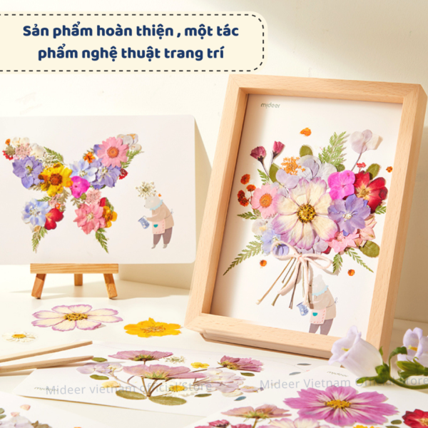 SỔ TAY TRANG TRÍ ÉP HOA KHÔ - MIDEER