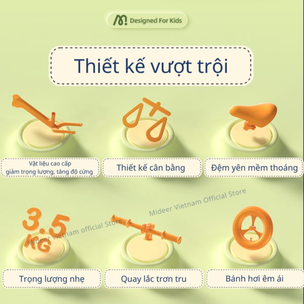 XE THĂNG BẰNG KID BIKE STAND - MIDEER