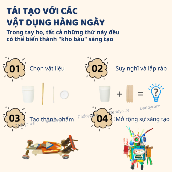 ĐỒ CHƠI LẮP RÁP MÔ HÌNH STEM INVENTION TOY SET - MIDEER