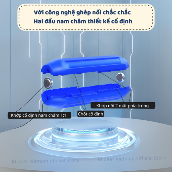 GẬY XẾP HÌNH NAM CHÂM RAINBOƯ MAGNETIC-BUILDING STICKS - MIDEER