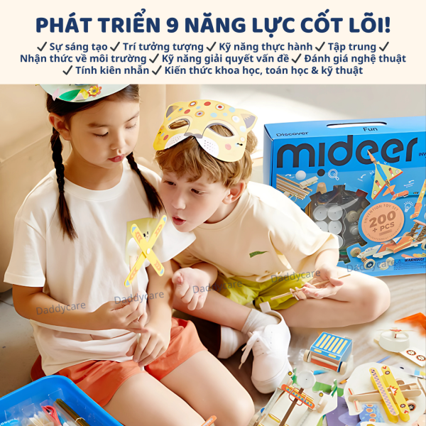 ĐỒ CHƠI LẮP RÁP MÔ HÌNH STEM INVENTION TOY SET - MIDEER