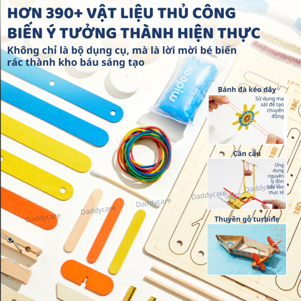 ĐỒ CHƠI LẮP RÁP MÔ HÌNH STEM INVENTION TOY SET - MIDEER