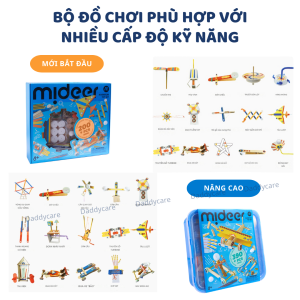 ĐỒ CHƠI LẮP RÁP MÔ HÌNH STEM INVENTION TOY SET - MIDEER