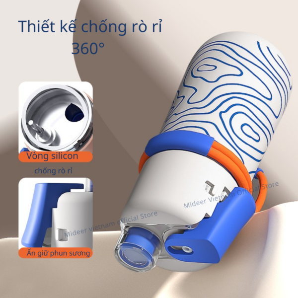 BÌNH NƯỚC THỂ THAO XỊT KHOÁNG PORTABLE SPRAY CUP- MIDEER