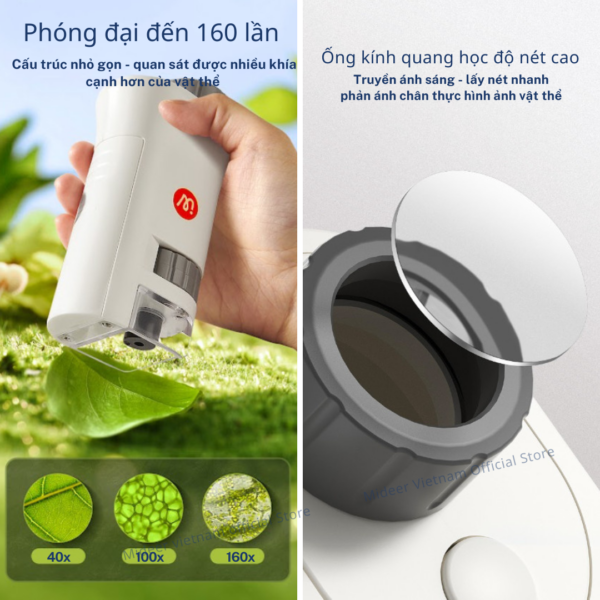 KÍNH HIỂN VI MINI BỎ TÚI EXPLORING WITH MICROSCOPE - MIDEER