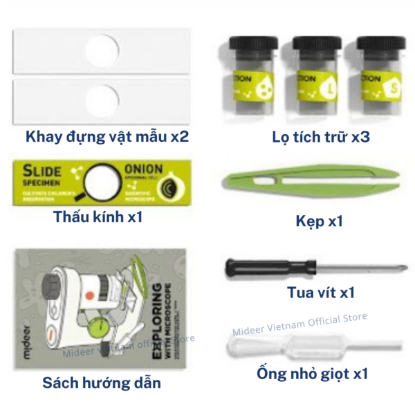 KÍNH HIỂN VI MINI BỎ TÚI EXPLORING WITH MICROSCOPE - MIDEER