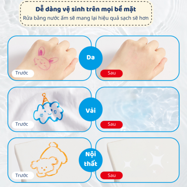 BÚT MÀU DẠ NƯỚC ACRYLIC MARKERS DUAL-TIP WASHING - MIDEER