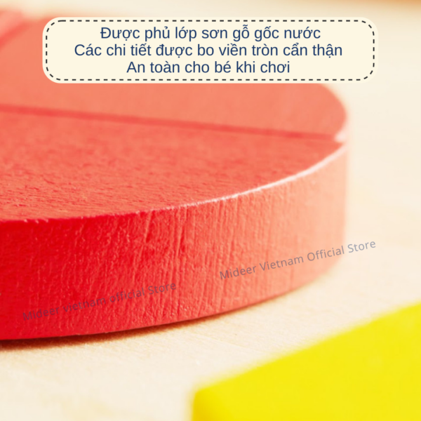 ĐỒ CHƠI XẾP HÌNH GỖ SÁNG TẠO MAGNETIC GEOMETRY BLOCKS - MIDEER