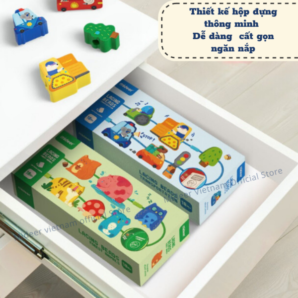 ĐỒ CHƠI GỖ XÂU HẠT LACING BEADS - MIDEER