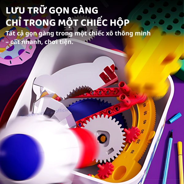 LẮP RÁP MÔ HÌNH BÁNH RĂNG STEAM GEAR PROJECTOR- MIDEER